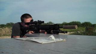 BCM 16quot Midlength AR15 with Surefire Suppressor shooting steel [upl. by Kress]