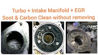 How we clean EGR Valve Intake Manifold amp Turbo without removing using DPF Flushing cleaning fluid [upl. by Jerz]