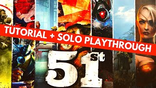 51st State Ultimate Edition Board Game  Solo Tutorial and Playthrough  New Borgo Automa [upl. by Lymn]