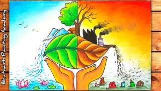 world environment day drawing for competition [upl. by Adnoek]