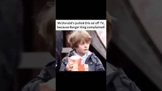 McDonald’s pulled this ad off TV because Burger King complained [upl. by Eudoxia]