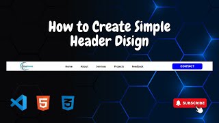 How to Create a Simple Header Design [upl. by Baxie]