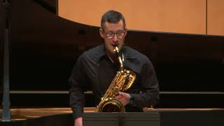 Iturralde  Pequeña Czarda Erik Steighner baritone saxophone [upl. by Weitman]