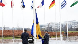 A Bruxelles la cerimonia per ladesione della Svezia alla Nato Stoltenberg quotÈ bello avervi quiquot [upl. by Eidualc]