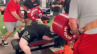 Bench Press World Record Was Broken 636 Kg1400 Lbs [upl. by Ahsekat995]