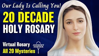 20 Mysteries of the Holy Rosary Virtual🌹Joyful🌹Luminous🌹Sorrowful🌹Glorious 20 Decade Holy Rosary [upl. by Neelac]