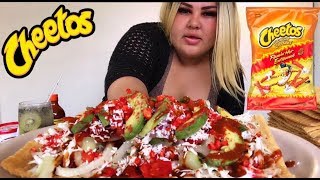 Hot Cheetos Chicharron Preparado Mukbang Español [upl. by Bradleigh]