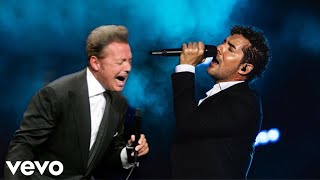 Luis Miguel Y David Bisbal quotContigo Aprendíquot En Vivo [upl. by Yrtneg514]