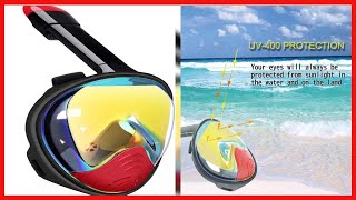 QingSong Kids Snorkel Mask Full Face Snorkeling Gear with Camera Mount [upl. by Edivad777]