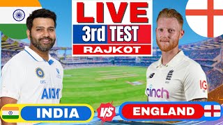 India vs England 3rd Test  Day 1 Live Score amp Commentary  IND vs ENG 3rd test day 1 3rd session [upl. by Laenej]