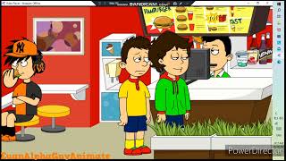 Caillou Behaves at McDonalds and Gets Ungrounded [upl. by Evers]