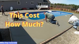 How Much Does Concrete Cost  What I Charge To Do Concrete Work [upl. by Ardien]