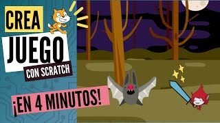 Cómo HACER un JUEGO en SCRATCH SÚPER FÁCIL Y RÁPIDO  SCRATCH TUTORIAL [upl. by Clardy]