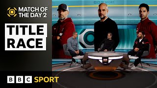 Liverpool Man City Arsenal Who will win the Premier League title  MOTD2  BBC Sport [upl. by Anayet]