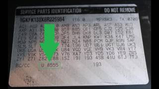 How to Find Your GMC Paint Code [upl. by Tayyebeb]