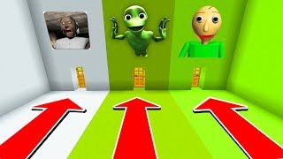 Minecraft  DO NOT CHOOSE THE WRONG DOOR Granny Horror Baldi Dame Tu Cosita [upl. by Ailesor]