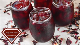 HOW TO MAKE HIBISCUS ICED TEA HOW TO MAKE JAMAICA Cooking With Carolyn [upl. by Sane]