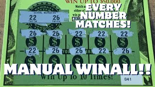 ‼️Every Number Matches‼️It’s A Manual Win All On The Jumbo Bucks Classic 💰Georgia Lottery Tickets [upl. by Ahsinehs]