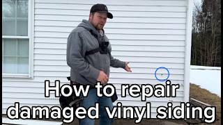 How to repair damaged vinyl siding [upl. by Il]