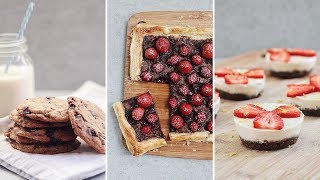 3 EASY YET AMAZING VEGAN DESSERT RECIPES [upl. by Einama134]