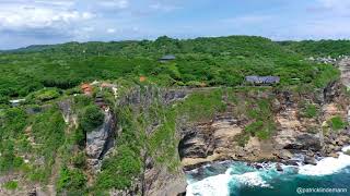 Uluwatu Temple Drone Video  Bali [upl. by Nevs]