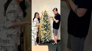 decorating our first christmas tree here in UK 🥹🎄 [upl. by Ayikur]