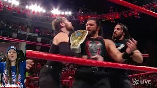 WWE Raw 112017 Roman Reigns vs The Miz [upl. by Buttaro469]