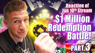 Stevewilldoit EPIC Battle to Win 1 Million Back The Journey Continues PART 3 blackjack vegas [upl. by Ottillia]