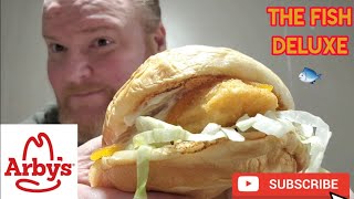 Arbys Fish sandwich deluxe review🐟😋 [upl. by Hellene]