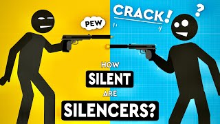 How Silent Are Gun Silencers DEBUNKED moviemyths debunked [upl. by Sayles103]