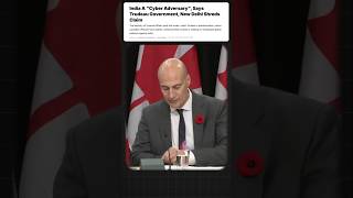 Video of Canada blaming India for Future Cyber Attacks  By Prashant Dhawan [upl. by Jermain]