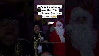 Los’s Dad crashes out over their 25K Halloween Costume contest 😭😂 lospollostv halloween costume [upl. by Mintz579]