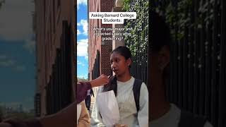 Asking Barnard College Students Whats Your Major and Expected Salary After Graduation [upl. by Dviad]