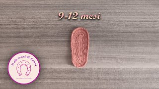 Come si Realizza la Soletta Neonato 912 mesi🧦TUTORIAL [upl. by Iddet]