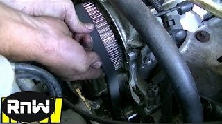 How to Remove and Replace the Timing belt and Water Pump  Mitsubishi 24L SOHC Engine PART 3 [upl. by Pierre723]