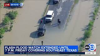 Skyeye surveying San Jacinto River amid disaster declaration for flooding [upl. by Saturday]