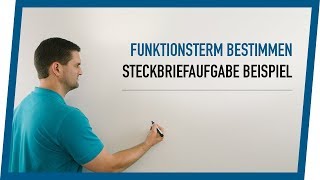 Funktionsterm bestimmen mit Bedingungen Steckbriefaufgabe  Mathe by Daniel Jung [upl. by Eillo594]