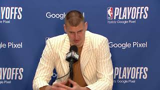 Nikola Jokic talks Denver taking the 30 series lead Postgame Interview [upl. by Nireves]