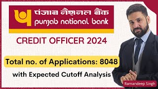 PNB SO Credit Officer 2024 Total Applications with Cutoff Analysis [upl. by Fiden]