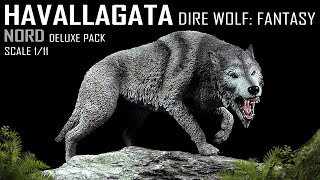 Rebor ™ Fantasy Dire Wolf  Schattenwolf  Schrecklicher Wolf  Havallagata  Nord  Unboxing [upl. by Dirgni184]