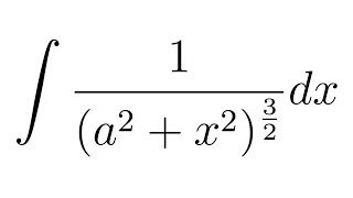 Integral of 1a2x232 substitution [upl. by Larimer]