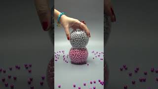 Tower of Plastic and Pearl Beads Oddly Satisfying [upl. by Aseneg]