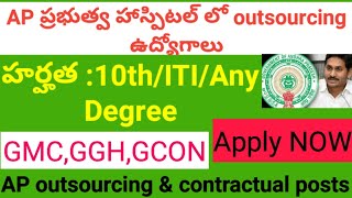 AP Outsourcing jobs 2024  freejobalert 2024  Ap govt jobs 10th based jobs [upl. by Horter]