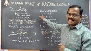 HEATING EFFECT OF ELECTRIC CURRENT IN TAMIL  JOULES LAW OF HEAT [upl. by Mahala]