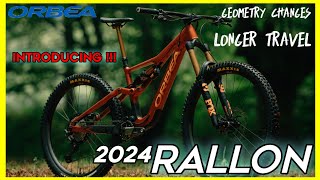 New orbea rallon 2024  enduro MTB gets more travel and slacker geometry [upl. by Deloria]