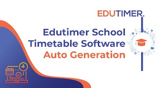 Edutimer school timetable software  AutoGeneration [upl. by Patrick72]