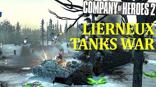 War games  COH2  Lierneux tanks war tankgames wargames companyofheroes2 [upl. by Roxana]