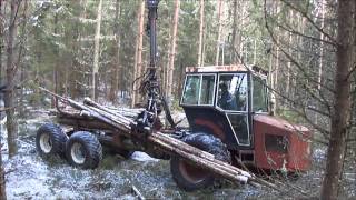 Hemma byggd skogsmaskin home made forestry machine [upl. by Audwin]