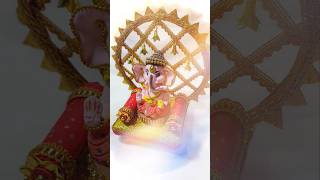 DIY Ganpati Backdrop Decoration 🌸 ganeshchaturthi ganesh handmade clay craft pikscreations [upl. by Botzow]