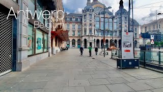 Antwerp Belgium  Walking Tour In The City Of Diamonds 💎 4K [upl. by Yesdnik298]